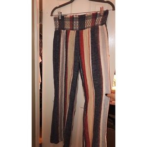 Stripped flowy pants